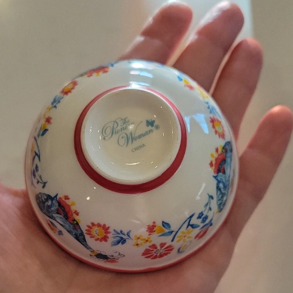 The Pioneer Woman Floral Bowl - Red, Blue, Yellow